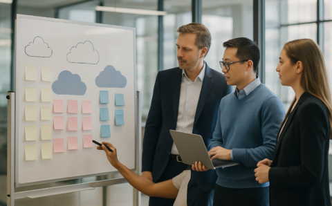 Cloud architects mapping workloads to modernize, keep, or repatriate with co-managed IT services